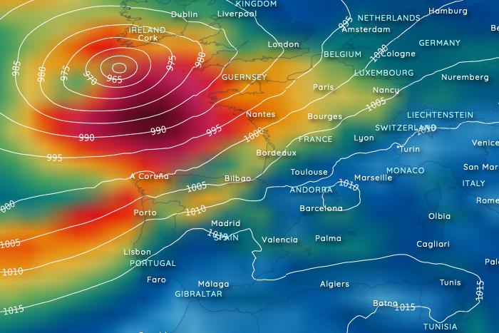 Hurricane Kirk is heading for the British Isles 