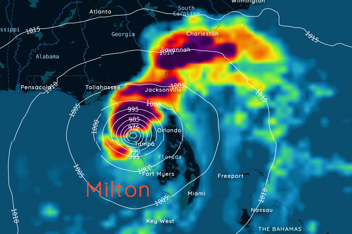 Al huracán Helene le sigue huracán Milton