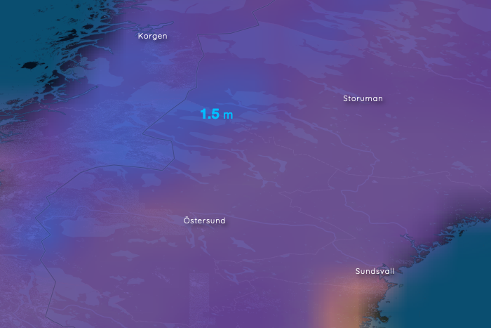 Meterhoher Schnee in der Provinz Jämtland lädt zu Wintertouren ein