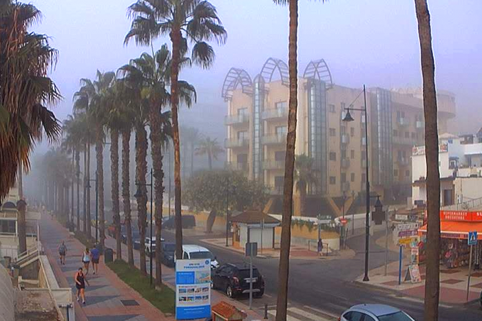 Niebla en la Costa del Sol