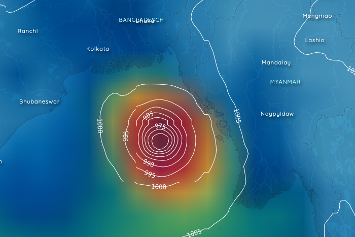 Un ciclón tropical se está formando en la Bahía de Bengala