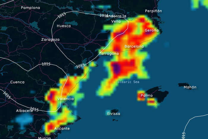 Low-pressure area brings rainfall to the dry region