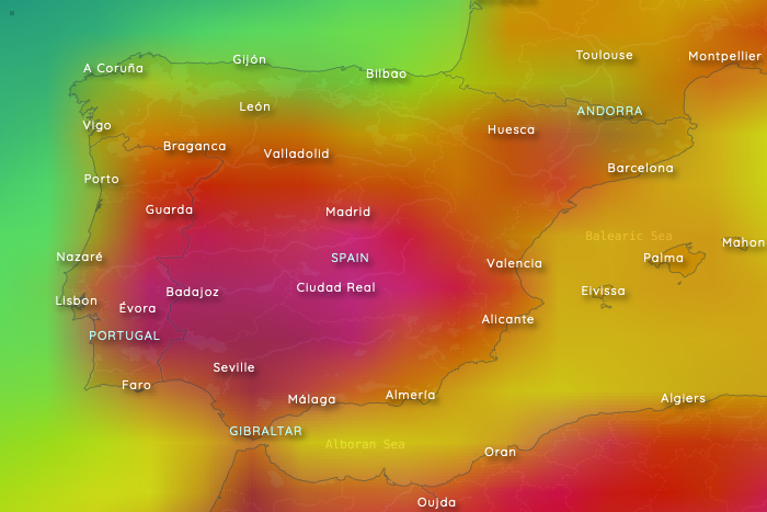 Heat wave brings daily highs of over 40 °C