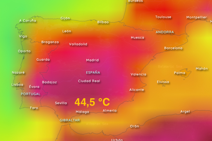 Heat wave in Andalusia - It was hottest in Granada